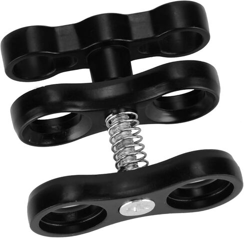 DAN&DRE Aluminum Alloy Mini Butterfly Ball Clip, 360 Rotation Diving Light Clamp Adapter Mount with Screw Lock for SJ CAM in Kuwait