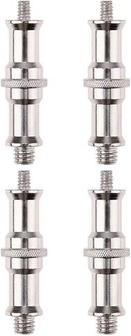 NOLITOY 4pcs 1/4 to 3/8 Spigot Screw Adapter Set for DSLR Camera Flash Light Stand Mounting Hardware Compatible Hot Shoe Cold Shoe, Professional Studio Lighting Accessories in Kuwait