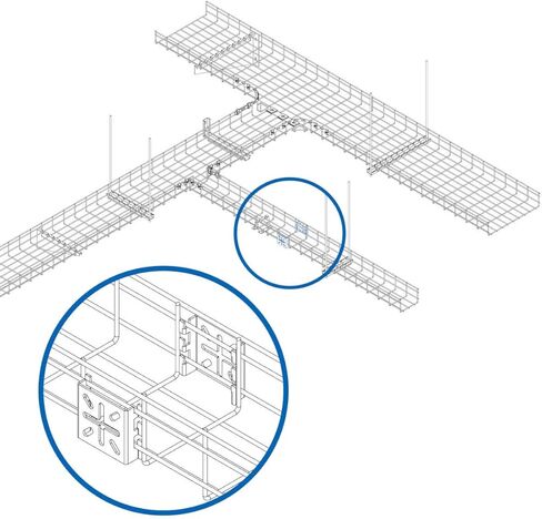TRIPP LITE Spider Bracket, Wall & Floor Spider Shape Bracket for Wire Mesh Cable Trays, High Resiliency Bracket (SRWBSPDRBRKT) in Kuwait