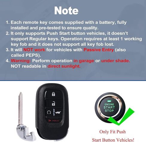 DIY Key Fob Replacement Compatible with 2023 2024 2025 Honda CR-V Pilot HR-V Keyless Entry Remote Control CRV HRV Key Replace Kit FCC ID:KR5TP-4 5 Button SUV in Kuwait
