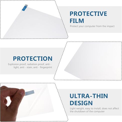 KALLORY 9 Anti Blue Light Pet Film for Eye Protection Compatible with 14" Laptops, High Definition LCD Screen Filter for Computer Use in Kuwait