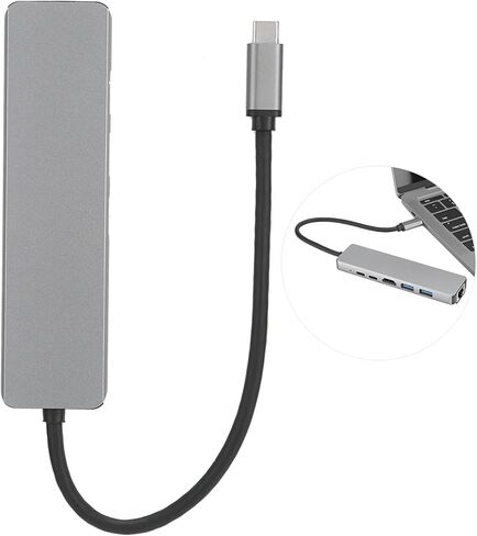 محطة إرساء 6 في 1 من النوع C إلى واجهة الوسائط المتعددة عالية الوضوح 87WPD RJ45 USB3.1 4K محول محطة الإرساء in Kuwait