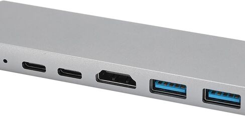 محطة إرساء 6 في 1 من النوع C إلى واجهة الوسائط المتعددة عالية الوضوح 87WPD RJ45 USB3.1 4K محول محطة الإرساء in Kuwait