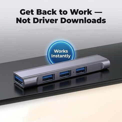 موزع USB 3.0 بـ 4 منافذ، تصميم قابس مباشر نحيف للغاية، نقل بيانات عالي السرعة بسرعة 5 جيجابت في الثانية، متوافق مع أجهزة الكمبيوتر المحمول وسطح المكتب in Kuwait