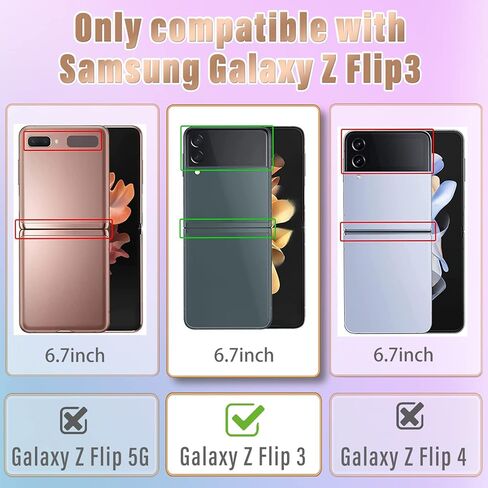 Likiyami for Samsung Galaxy Z Flip 3 Phone Case Heart for Women Girls Girly Cute Pretty Cases Luxury Brown and Gold Plating Love Hearts Design Aesthetic Trendy Cover+Chain for Galaxy Z Flip 3 5G 6.7" in Kuwait
