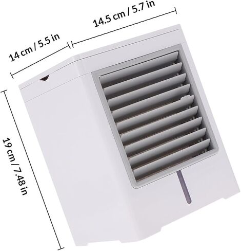 Homoyoyo Portable Mini USB Air Cooler Fan Compact Desktop Cooling Device for Home Office Travel with Quiet Operation and Adjustable Speeds in Kuwait