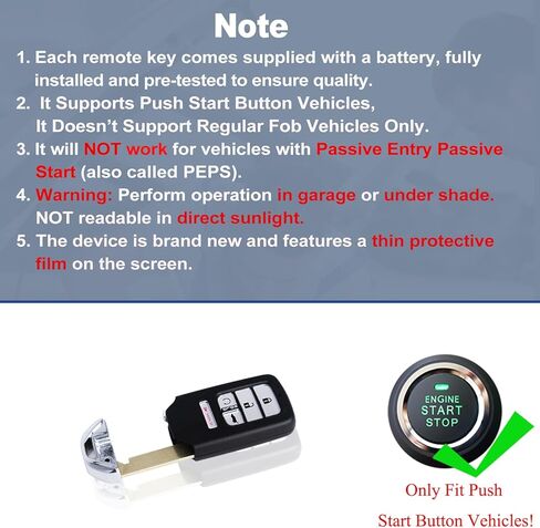 DIY Key Fob Replacement Kit Compatible with Honda CR-V 2017-2022, Pilot 2016-2020, Civic 2018-2021 Keyless Entry Remote Replaces FCC ID: KR5V2X (V44) in Kuwait