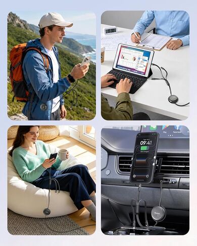 كابل شاحن متعدد mcdodo 3 في 1 كابل شحن USB قابل للسحب مع منافذ Lightning/Type C/Micro USB، سلك شاحن USB بطول 4FT قابل للتعديل لأجهزة iPhone/iPad/Galaxy/الأجهزة اللوحية والمزيد in Kuwait