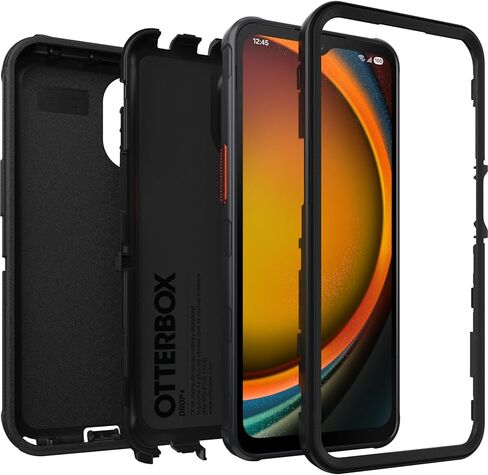 OtterBox Galaxy XCover7 Pro Defender Pro Series Case - Black, Rugged & Durable, with Port Protection in Kuwait