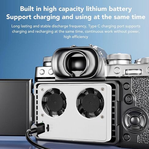 FS 01 Camera Cooling Fan for A7M4, ZVE1, A6700, A7C2, ZV E10, ZV1, for for R6, R7, Camera External Cooling System with Smart Temperature Control, Silent Cooling in Kuwait