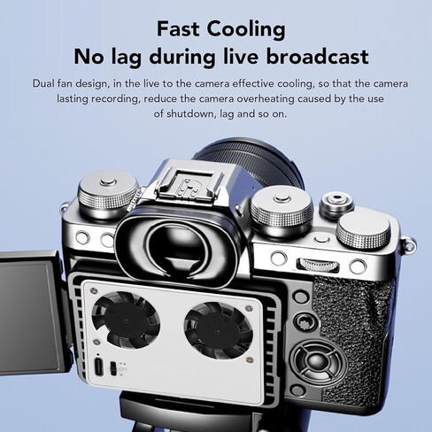 FS 01 Camera Cooling Fan for A7M4, ZVE1, A6700, A7C2, ZV E10, ZV1, for for R6, R7, Camera External Cooling System with Smart Temperature Control, Silent Cooling in Kuwait