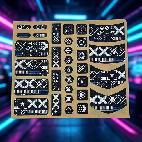 Gaming Mouse Anti-Slip Grip Tape, Black Sweat-Resistant Mouse Grips, Pre-Cut Mouse Tape for Enhanced Control & Comfort in Kuwait