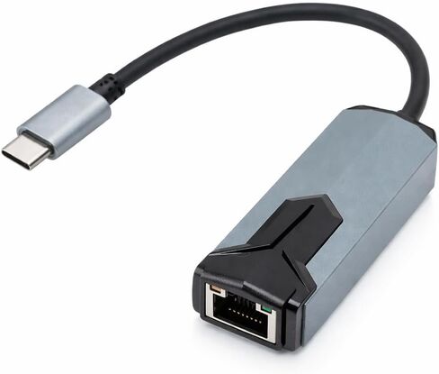Yoidesu 2500Mbps الألومنيوم USB C إلى محول إيثرنت، USB C عالي السرعة إلى محول إيثرنت 2.5G التوصيل والتشغيل لنظام التشغيل W OS X Linux in Kuwait