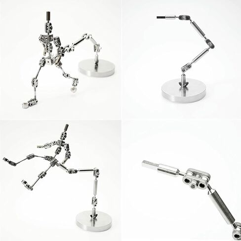 Armature Rigging Kit for Stop Motion Animation | Stainless Steel Rig Arm DIY Stop Motion Armature Kits | Supports Character Movement with 3 Connectors- in Kuwait