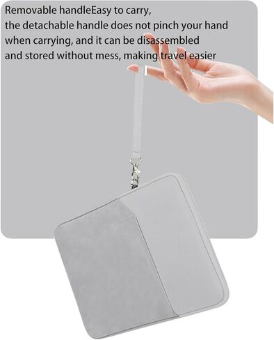 Tablet Sleeve Case 10–11 Inch, WUNIAK 360° Protective Splash-Resistant Carrying Bag for iPad, Tablet Computer, E-Reader & Drawing Tablet，Light Grey. in Kuwait