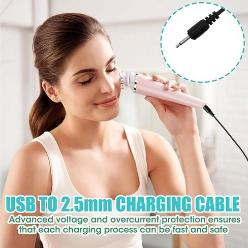 5V 2A Vibrating Charger USB A to DC 2.5mm Fast Charging Cable for Vibrating Massager, Toys, Beauty Devices, Lights, Fans, Speakers Replacement DC Charging Cord Power Adapter Charger Cable 3.3ft in Kuwait