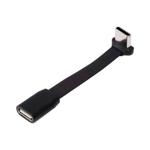chenyang 2.6 Inch USB C Short Flat Cable,USB 2.0 Type C Male to Female 90 Degree Angled PD 65W Fast Charge Data Extension Cable 66MM in Kuwait
