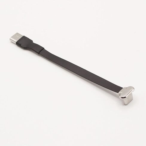 Right Angle USB C Flat Extension Cable 90 Degree USB C Male to Female Fast Charge Data Cord for Power Banks Phone(3.9in/100mm) in Saudi Arabia