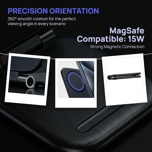 Magnetic Phone Holder for Car Mount with Ultra Strong Suction Cup, Adjustable Foldable Car Phone Holder,Compatible with iPhone 17 16 15 14 13 12 Pro Max, Samsung & Android in Kuwait