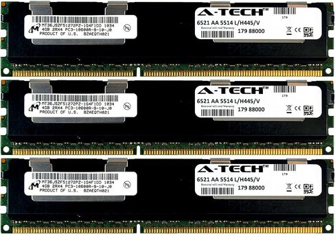 A-Tech Micron 64GB Kit 8X 8GB PC3-10600 1.35V for HP ProLiant BL620C G7 664690-001 BL660c G8 BL680C G7 BL685C G7 DL1000 647650-071 DL160 G6 DL360 G7 SL160Z G6 DL160 G8 500205-071 DL165 G7 Memory RAM in Kuwait