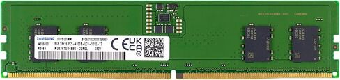 Samsung 8GB DDR5 4800MHz PC5-38400 CL40 UDIMM 1Rx16 رتبة واحدة 1.1V Non-ECC DIMM 288-Pin ذاكرة الوصول العشوائي المكتبية M323R1GB4BB0-CQK، وحدة واحدة in Kuwait