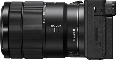 كاميرا سوني a6600 بدون مرآة مع مجموعة عدسات 18-135 ملم f/3.5-5.6 | مستشعر APS-C بدقة 24.2 ميجابكسل، ونظام IBIS ذو 5 محاور، وتركيز بؤري تلقائي للعين في الوقت الحقيقي، وفيديو بدقة 4K | مثالية للسفر والحياة البرية (ILCE6600M/B) + بطاقة سعة 64 جيجابايت + حقيب in Kuwait