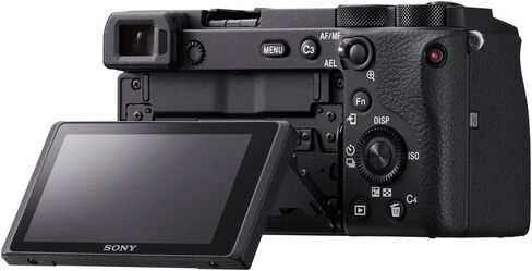 Sony a6600 Mirrorless Camera Bundle | 24.2MP APS-C Sensor, 5-Axis IBIS, Real-Time Eye AF & 4K Video | Ideal for Travel & Content Creation (ILCE6600/B) + 64GB Card + Camera Bag in Kuwait