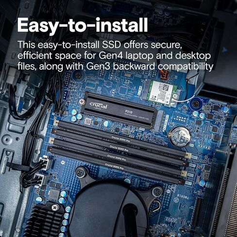 Crucial P310 4TB 3D NAND Flash PCIE GEN 4 X4 NVME M.2 Internal SSD with HEATSINK in Kuwait