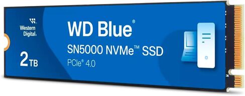 WD Blue SN5000 2TB 3D TLC NAND PCIE GEN 4 X4 NVME M.2 Internal SSD in Kuwait