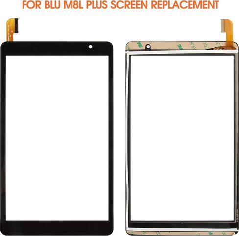 شاشة بديلة لشاشة BLU M8L Plus لشاشة اللمس BLU M8L Plus 4G LTE M0213UU، M0210WW، M0211WW، M0212UU أجزاء إصلاح محول رقمي تعمل باللمس (أسود بدون شاشة LCD) in Kuwait