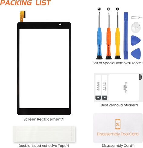 شاشة بديلة لشاشة BLU M8L Plus لشاشة اللمس BLU M8L Plus 4G LTE M0213UU، M0210WW، M0211WW، M0212UU أجزاء إصلاح محول رقمي تعمل باللمس (أسود بدون شاشة LCD) in Kuwait