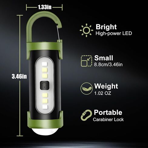 5 Packs Rechargeable Keychain Flashlights, High Lumen Mini EDC Flashlights with 4 Light Modes, Mini LED Keychain Flashlight USB Torch Be Used for Camping, Searching and Hiking in Kuwait