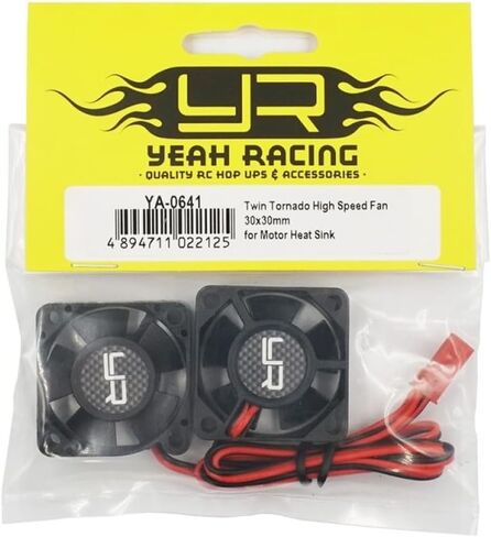 Yeah Racing YA-0641 Dual Tornado High Speed Fan 30x30mm for Motor Heat Sink in Kuwait