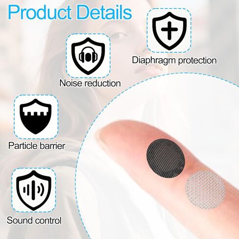 60pcs Earbuds Dust Filter Replacement Kit for Beats Studio Buds & Studio Buds+ & Powerbeats Pro, Dust Proof Microphone Mesh Filters with Tweezers Noise Reduction Dustproof Earphone Accessories in Kuwait