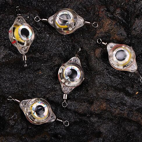 LED Fishing Lures Underwater Flasher Halibut Flasher Lighted Fishing Spoons Saltwater Trolling Drop Lure in Kuwait