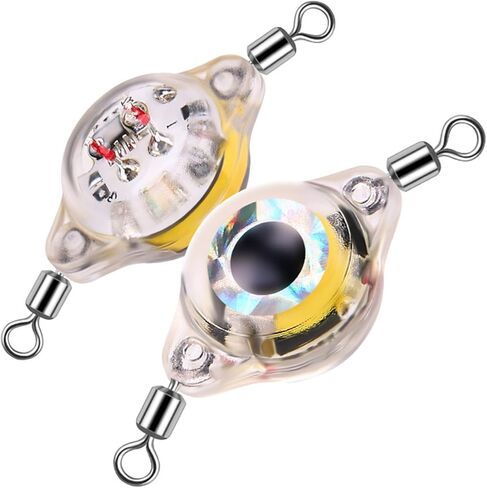 LED Fishing Lures Underwater Flasher Halibut Flasher Lighted Fishing Spoons Saltwater Trolling Drop Lure in Kuwait