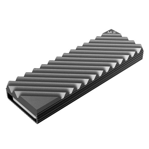 Vaguelly M.2 SSD Aluminum Heat Sink Cooling Fin for Nvme Drives Gray Thin Plate Thermal Solution for Computer Internal Components in Kuwait