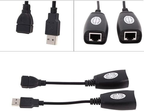 محول إيثرنت USB إلى RJ45 - موسع شبكة سلكية لأجهزة Cat5/Cat6/USB، متوافق مع طابعة كاميرا ويب وماوس لوحة المفاتيح in Kuwait