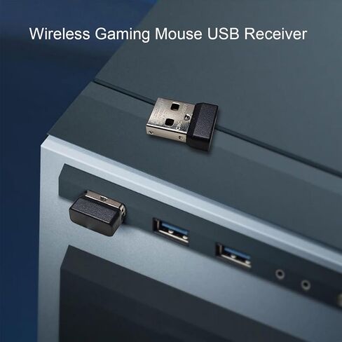 PUSOKEI USB Dongle Mouse Receiver Adapter Replacement for G305 G304 Wireless Gaming Mouse, 2.4G Wireless Connection, Software Pairing in Kuwait