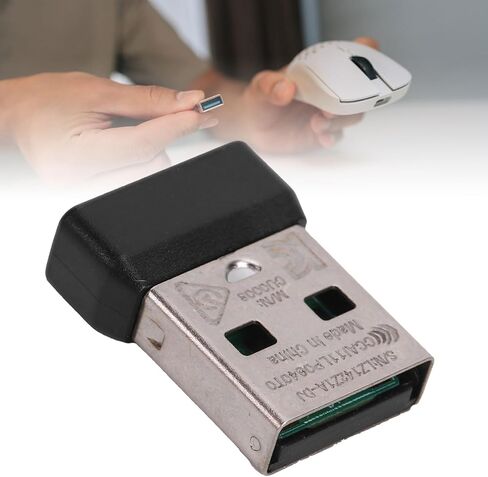 PUSOKEI USB Dongle Mouse Receiver Adapter Replacement for G305 G304 Wireless Gaming Mouse, 2.4G Wireless Connection, Software Pairing in Kuwait