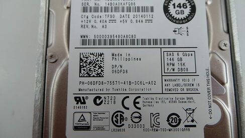 Dell 6DFD8 146GB 15K SAS 2.5IN 6GBPS HDD (متجدد) in Kuwait