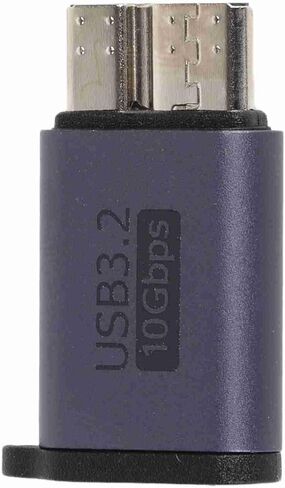 محول SUNGOOYUE Micro B إلى USB C، نقل بيانات وشحن بسرعة 10 جيجابت في الثانية، مع تصميم متين من سبائك الألومنيوم، لمحرك الأقراص الصلبة الخارجي للكمبيوتر المحمول S5 in Kuwait