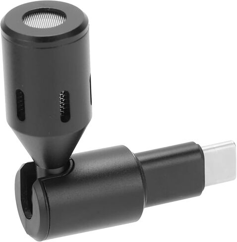 Mini USB - C Lavalier Microphone for Android Phones, Omnidirectional, Plug & Play, Compact Black - Clear Sound Quality, Adjustable Angle, Portable Recording Solution in Kuwait