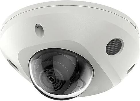 كاميرا Real HD DS-2CD2523G0-IS، عدسة 1080P 2MP 4MM MINI POE IP مدمجة، H.265+، WDR، دعم الصوت والإنذار، معيار IP66، IK08، مسافة IR 10M، حزمة مع قاعدة قناة CB120 DS-1280ZJ-DM46 in Kuwait