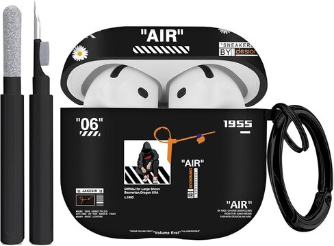 Gedicht Compatible with Protective Cases Apple Airpods 4 Case(2024),Cool Print Soft Silicone for AirPods 4 Generation Case Basketball,Airpod 4 Cover with Keychain & Cleaning Kit for Men/Boy in Kuwait