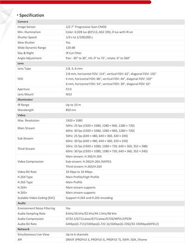 كاميرا Real HD DS-2CD2523G0-IS، عدسة 1080P 2MP 4MM MINI POE IP مدمجة، H.265+، WDR، دعم الصوت والإنذار، معيار IP66، IK08، مسافة IR 10M، حزمة مع قاعدة قناة CB120 DS-1280ZJ-DM46 in Kuwait