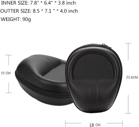 حافظة سماعات رأس صلبة فوق الأذن لـ Sennheiser 599, 560S, hd 599se, 58X Jubilee/Skullcandy hesh ANC, PLYR/Blue Parrott 550 / Bose QC 35 / Razer Kaira pro/Ankbit E600Pro / Pioneer HDJ Cue/WAZA air in Kuwait