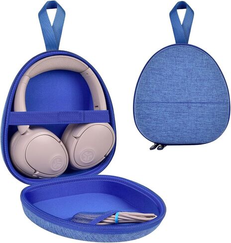 GWCASE Universal Headphones Case for JLab/for JBL Tune 510BT 720BT 770NC 520BT/ for Sony WH-CH520 WH-CH720N/ for BERIBES/for Soundcore Q20i Bluetooth Headphones Over The Ear- Purple with White Zipper in Kuwait