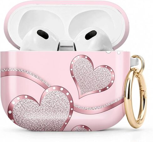 متوافق مع حافظة Airpod 4، حافظة حماية لطيفة من مادة TPU، مقاومة للصدمات ومضادة للخدش مع حلقة سلسلة مفاتيح، تدعم الشحن اللاسلكي (بقرة زهرية بألوان جريئة) in Kuwait