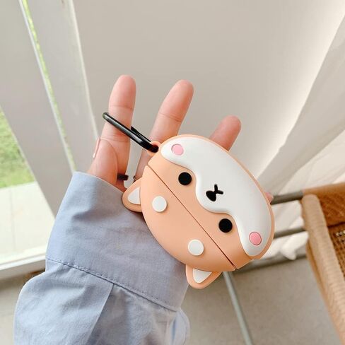 Case for Sony WF-1000XM5, Creative Silicone Cute Dog Pattern Cover Accessories Case for Sony WF-1000XM5 ​with Keychain for Women Girls in Kuwait